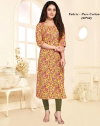 Tew Aadhya Printed Cotton Kurti Wholesale Clothing Distributors In India